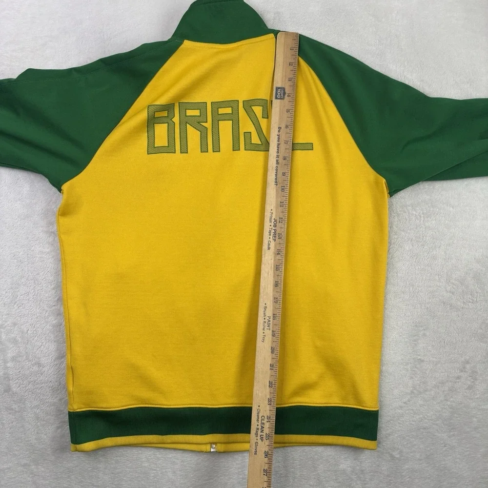Nike Brasil Soccer Futbol Full Zip Long Sleeve Track Jacket Men's M